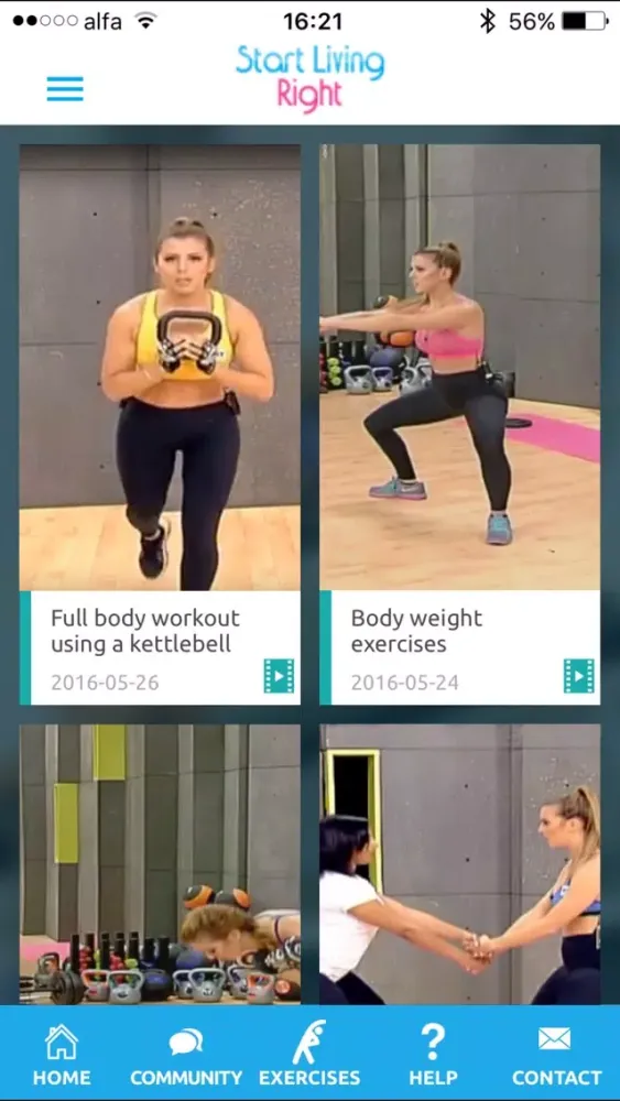 Capturas de tela do Start Living Right