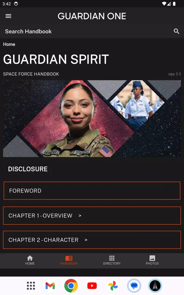 Zrzuty ekranu USSF Guardian One