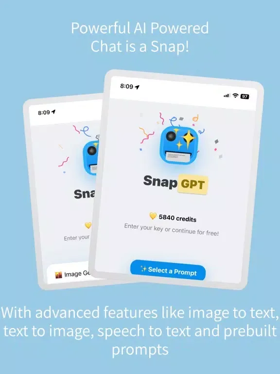 Capturas de pantalla de SnapGPT iPad 