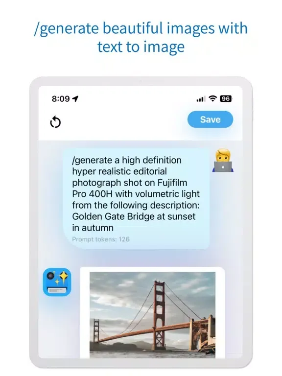 Capturas de pantalla de SnapGPT iPad 
