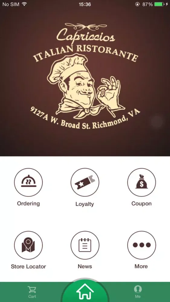 Captures d'écran de Capriccio's Pizzeria & Ristorante