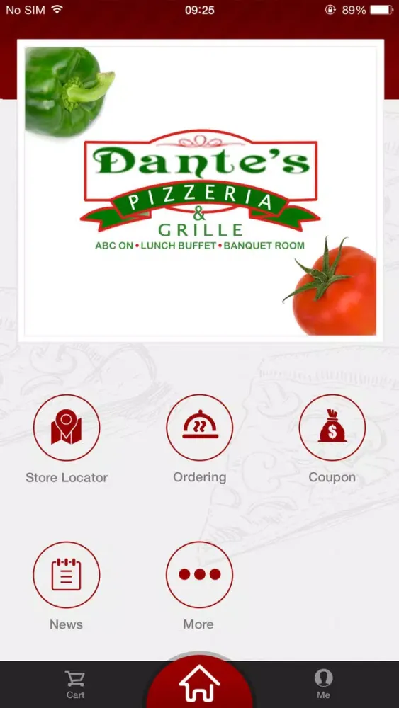 Dante's Pizzeria & Grille स्क्रीनशॉट