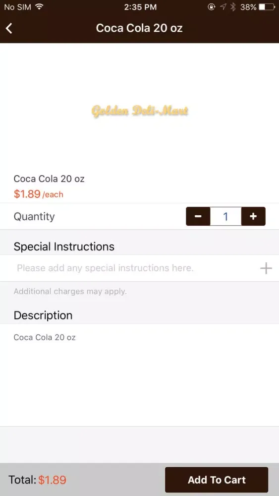 Tangkapan layar Golden Deli-Mart