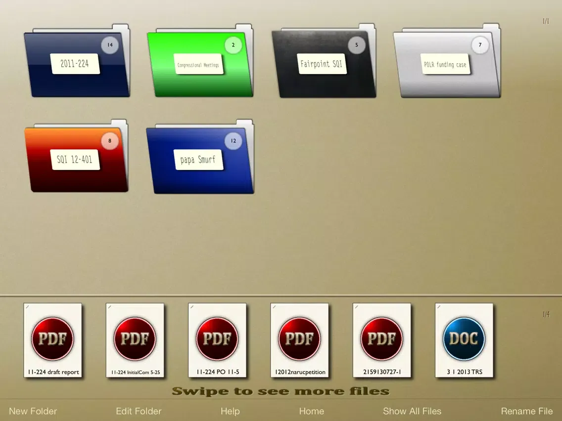 myBriefcase iPad 应用截图