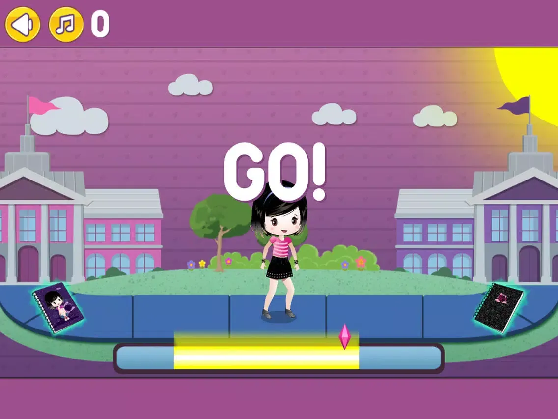 Tangkapan layar Go Go Rocker iPad 
