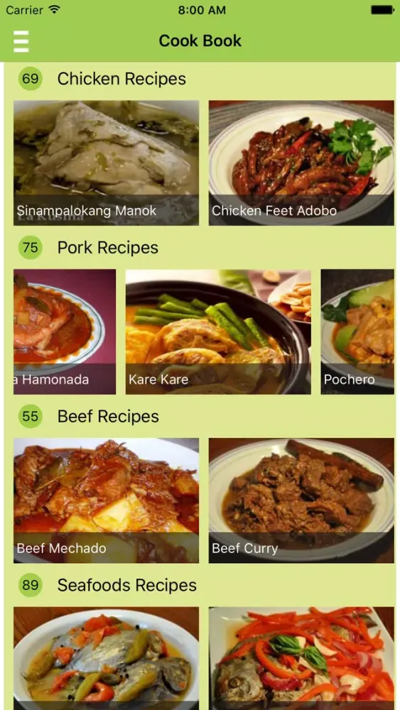 Filipino Food Recipes: Offline FREE Screenshots