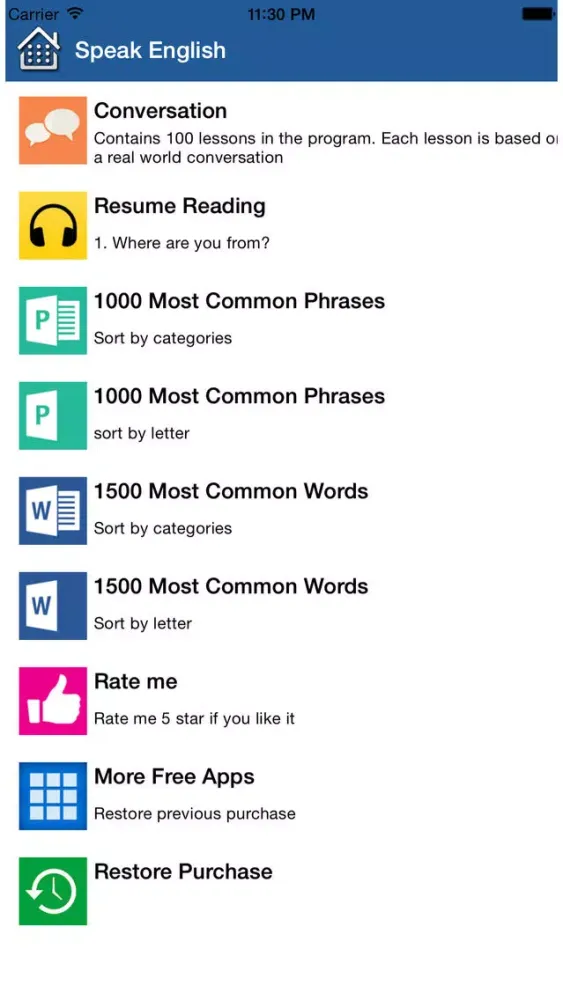 Speak English Daily : Offline Free স্ক্রিনশট