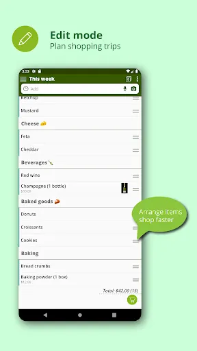 Captures d'écran de Shopping List: BigBag Pro