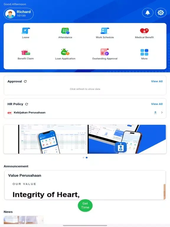 Zrzuty ekranu BEST HR Cloud iPad 