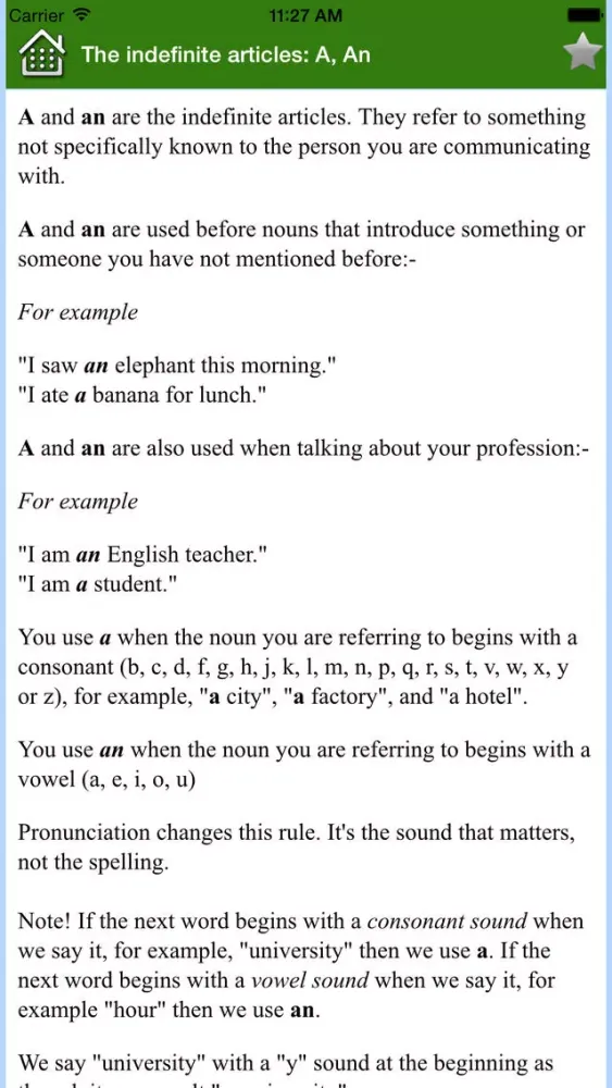Скриншоты English Grammar Handbook Free