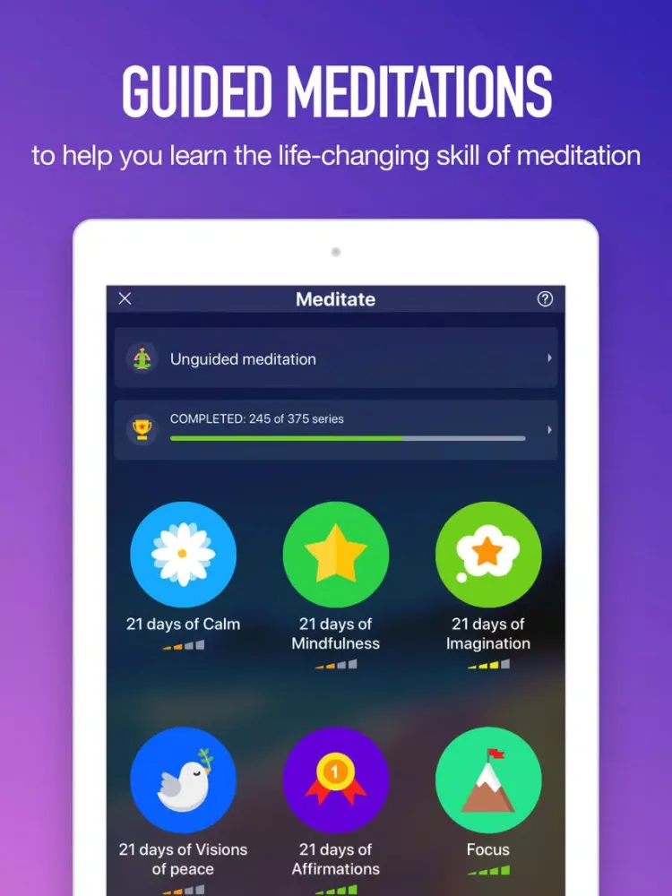 Captures d'écran de Relaxing Zen Guided Meditation iPad 
