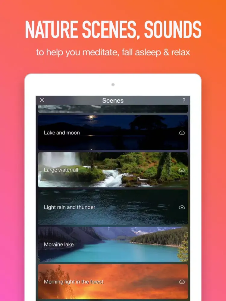 Captures d'écran de Relaxing Zen Guided Meditation iPad 