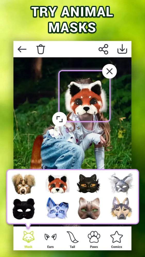Quadrobics Mask Screenshots