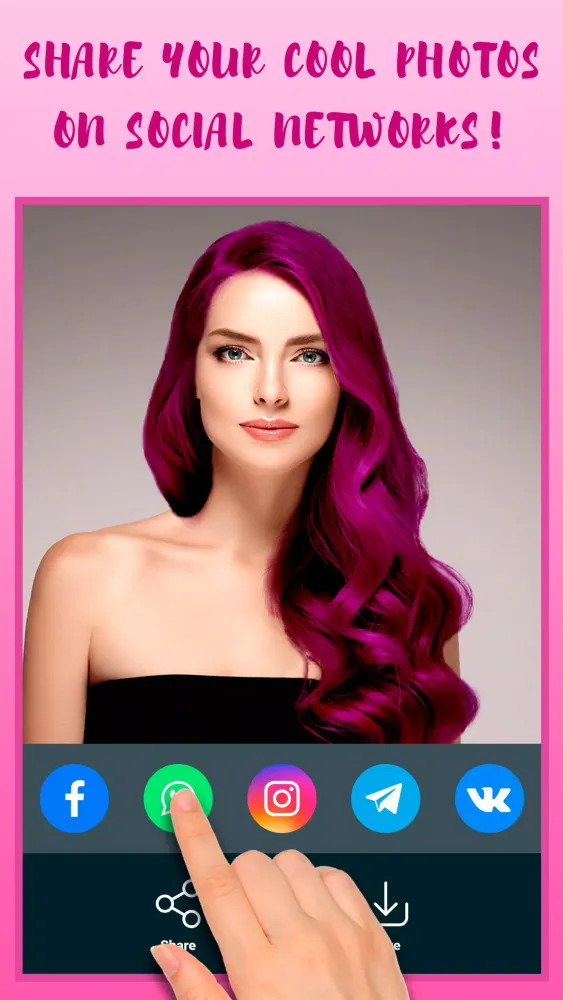Hair Color Changer स्क्रीनशॉट