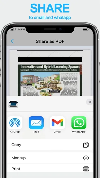 Tangkapan layar OneTouch Scan: PDF Scanner
