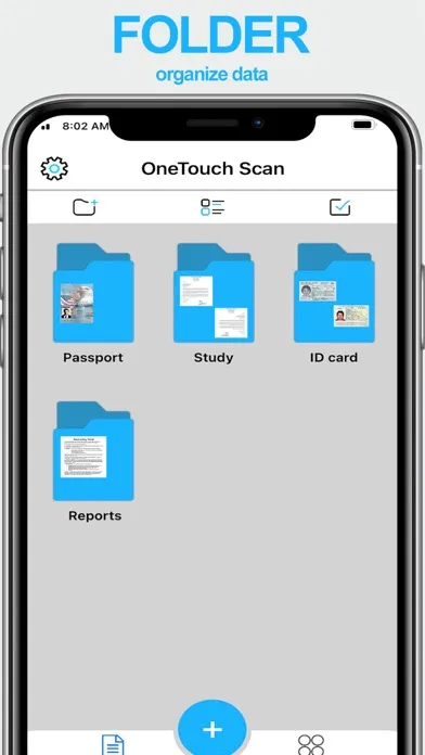 Tangkapan layar OneTouch Scan: PDF Scanner