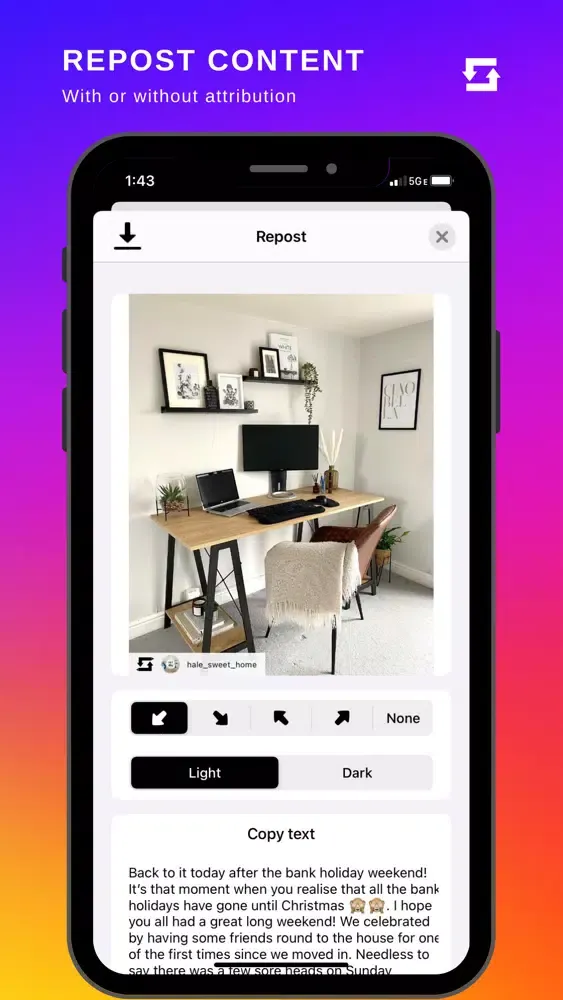 Best Repost for Instagram Screenshots