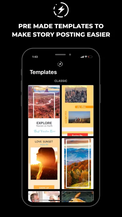 Capturas de tela do Quick Story Creator