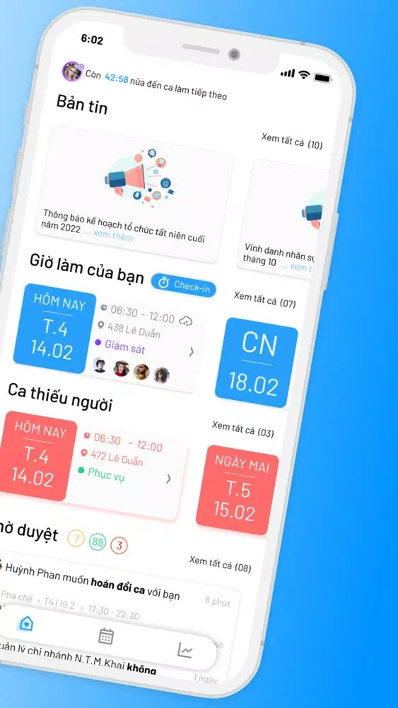 Скриншоты Bestaff: Chấm công chia ca