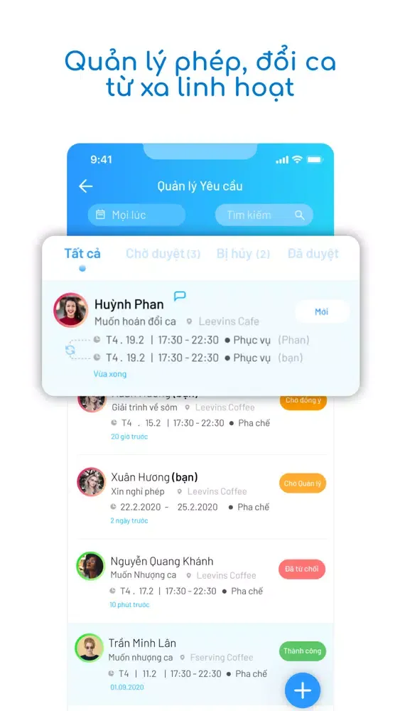 Скриншоты Bestaff: Chấm công chia ca