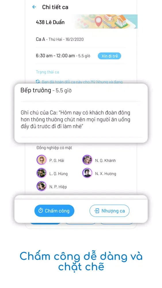 Скриншоты Bestaff: Chấm công chia ca