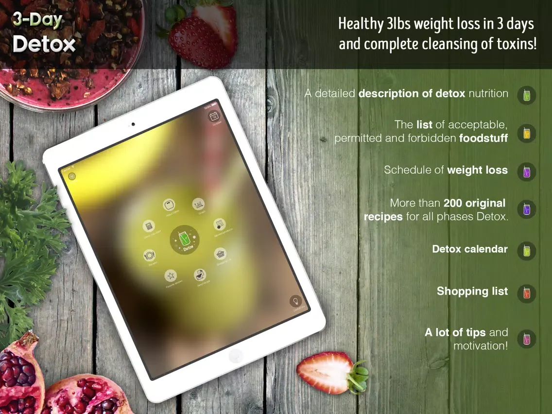 3-Day Detox - Healthy 3lbs weight loss in 3 days and complete cleansing of toxins! iPad  Screenshots