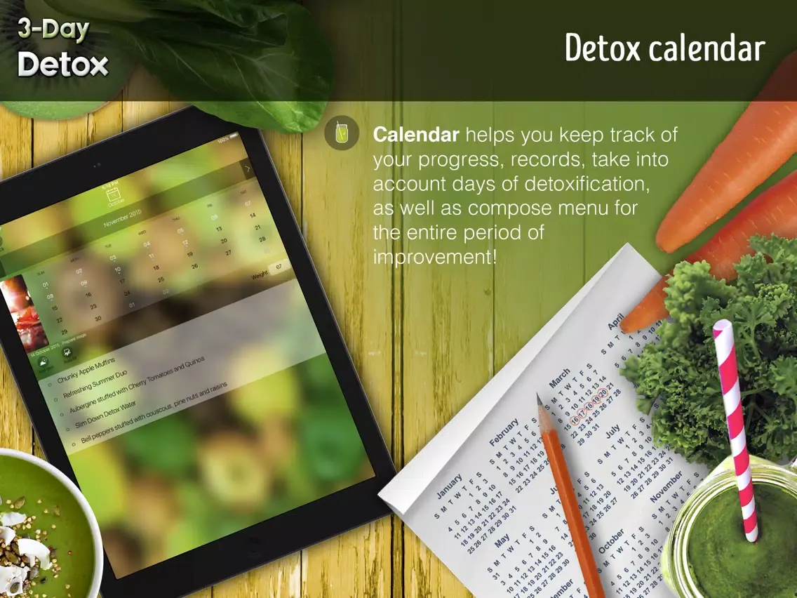 3-Day Detox - Healthy 3lbs weight loss in 3 days and complete cleansing of toxins! iPad  Screenshots