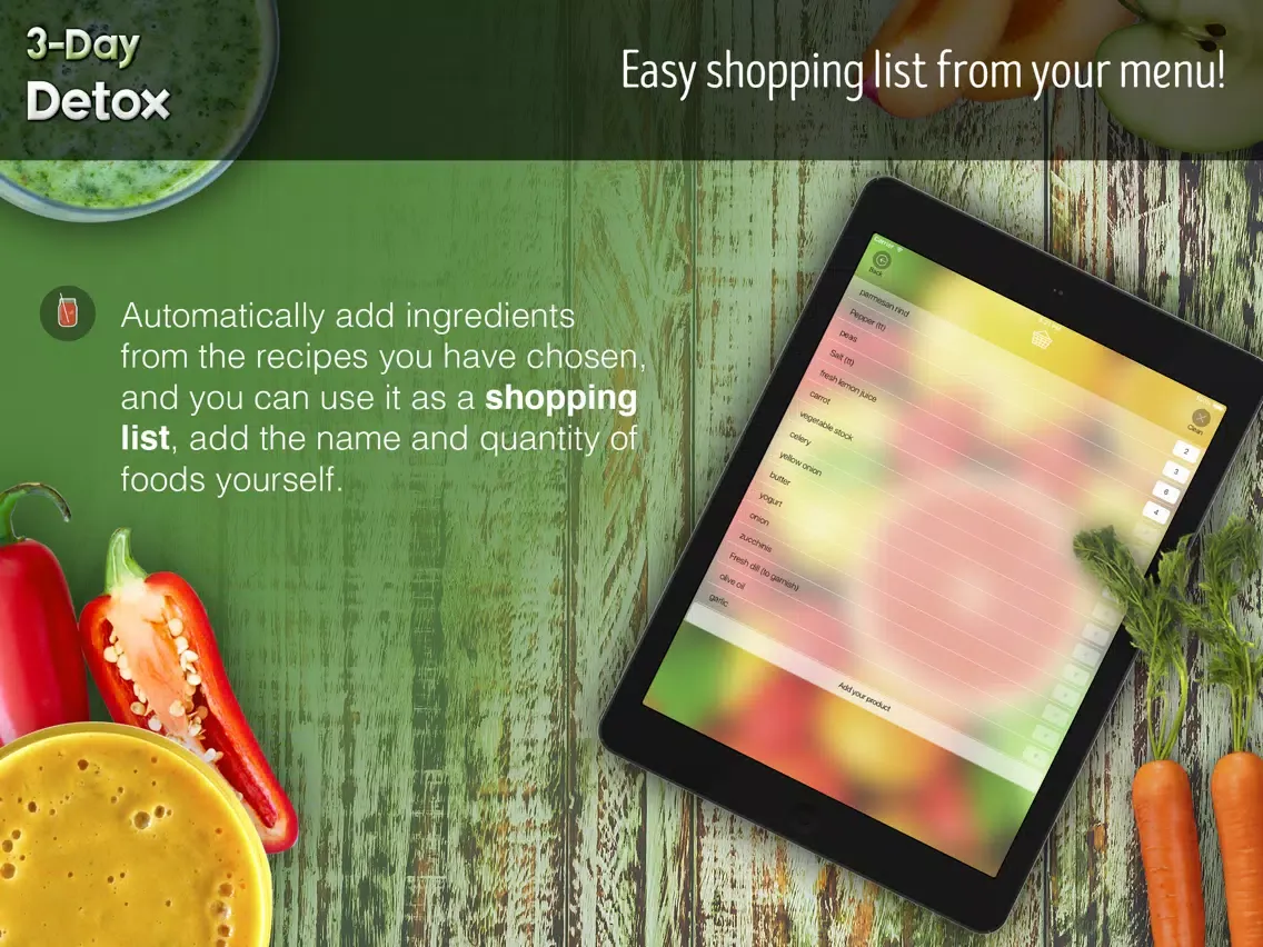 3-Day Detox - Healthy 3lbs weight loss in 3 days and complete cleansing of toxins! iPad  Screenshots