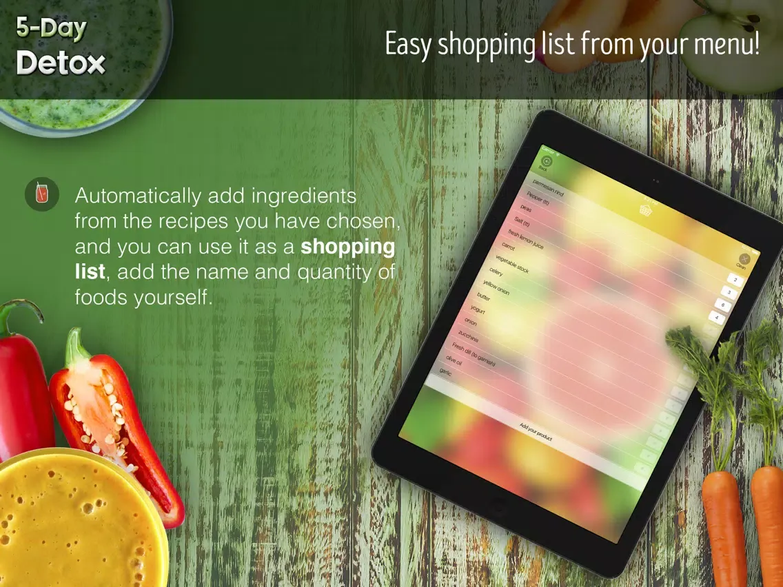 5-Day Detox - Healthy 5lbs weight loss in 5 days, complete cleansing of the body and restoring the protective functions! iPad  스크린샷