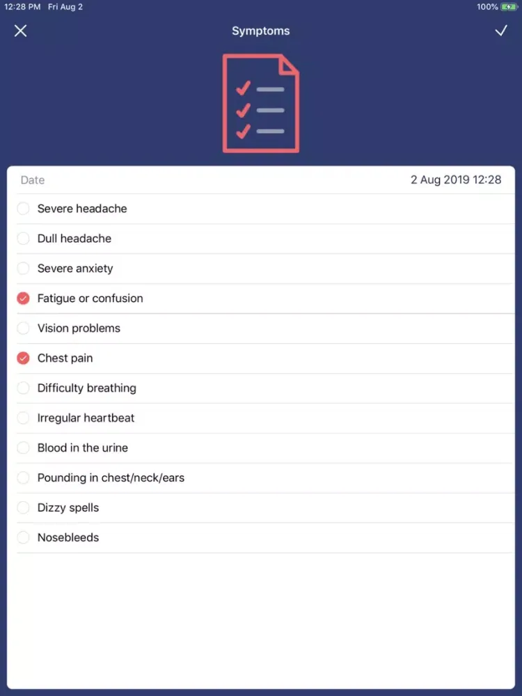 Screenshot di Blood Pressure app BP Checker iPad 