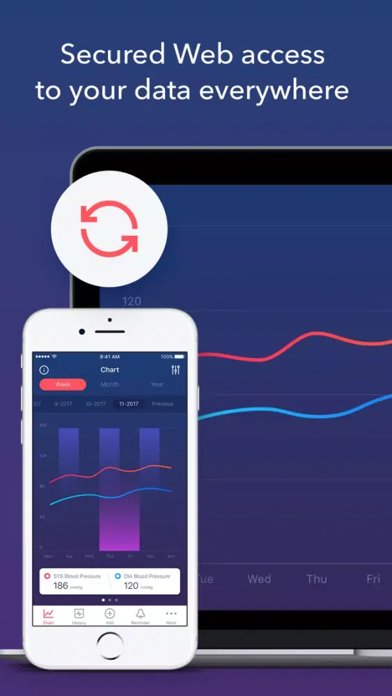 Screenshot di Blood Pressure app BP Checker