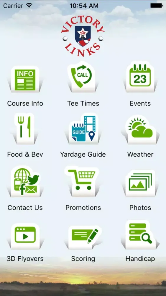 Capturas de tela do Victory Links Golf Course