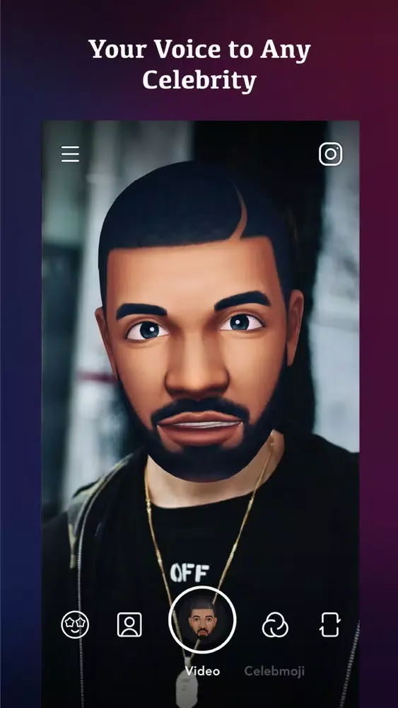 Captures d'écran de Voice Changer:Celebrity Emoji