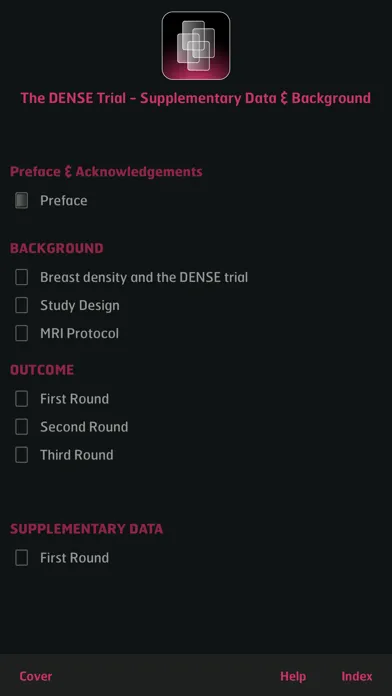 Tangkapan skrin DENSE Trial