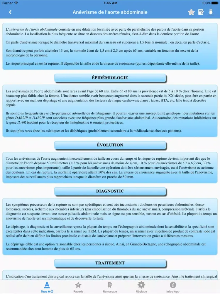 Zrzuty ekranu Dictionnaire médical (Free) iPad 