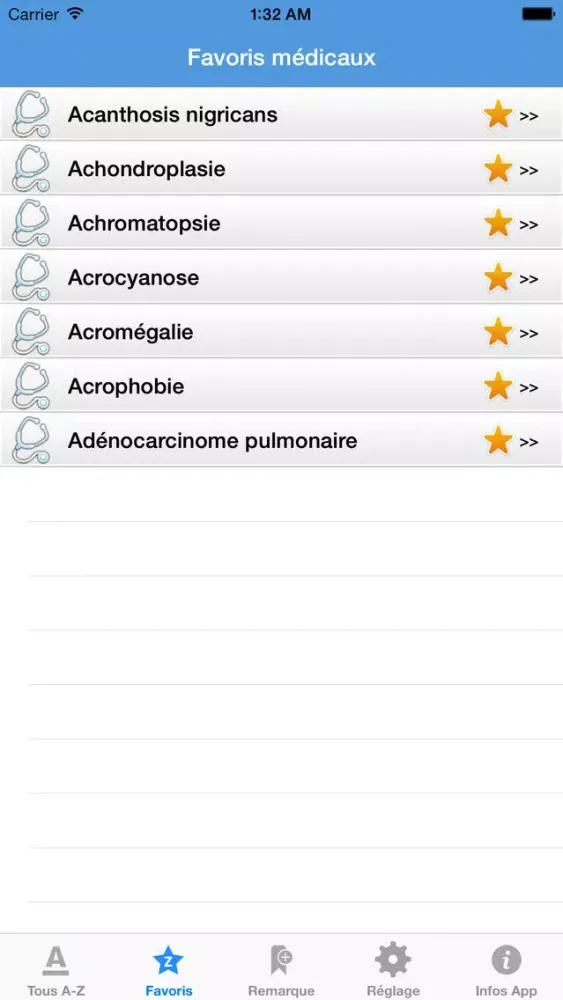 Zrzuty ekranu Dictionnaire médical (Free)