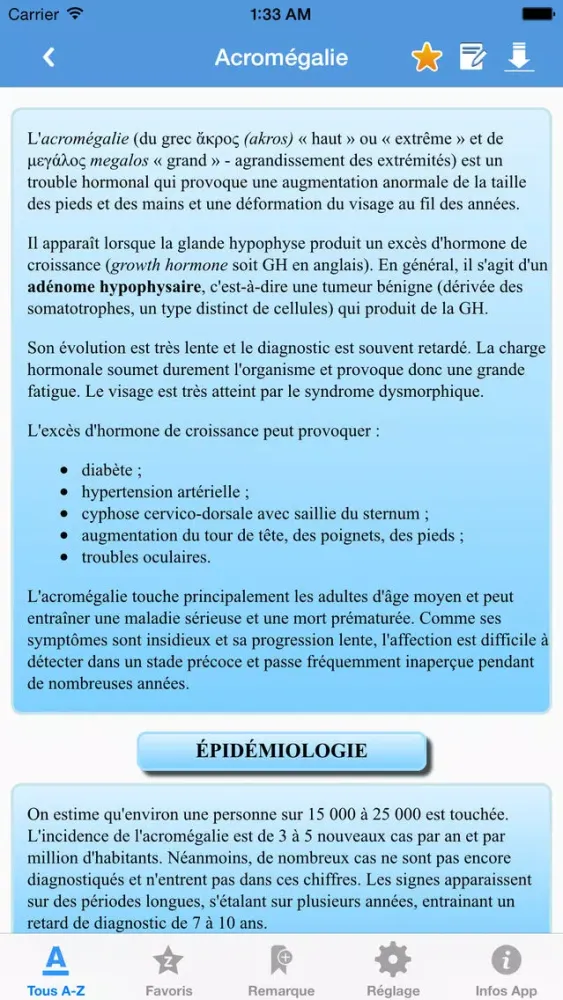 Zrzuty ekranu Dictionnaire médical (Free)
