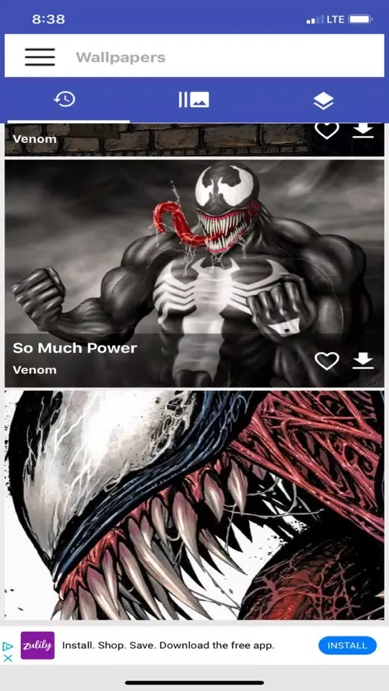 Captures d'écran de Black Webbed Hero Wallpapers