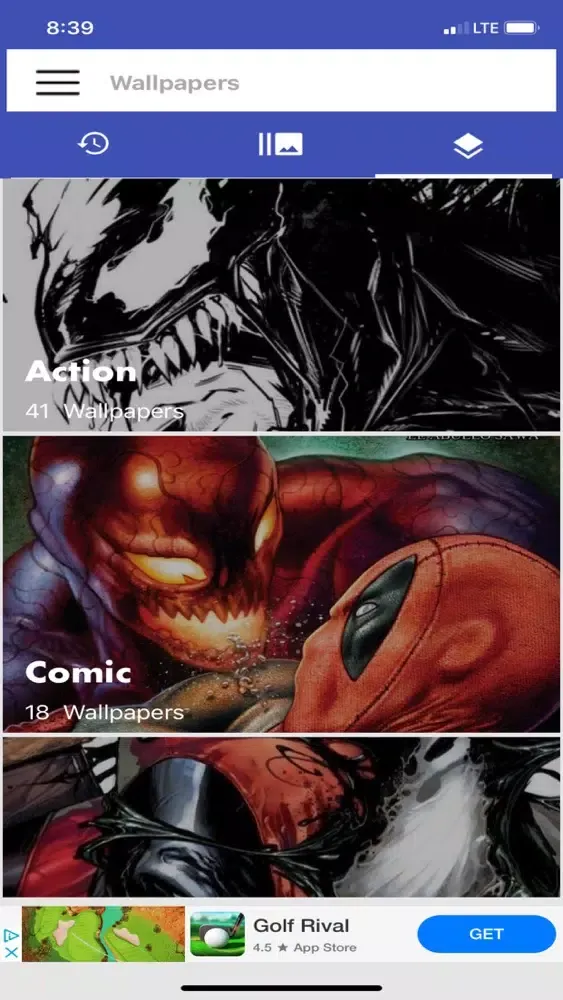 Captures d'écran de Black Webbed Hero Wallpapers