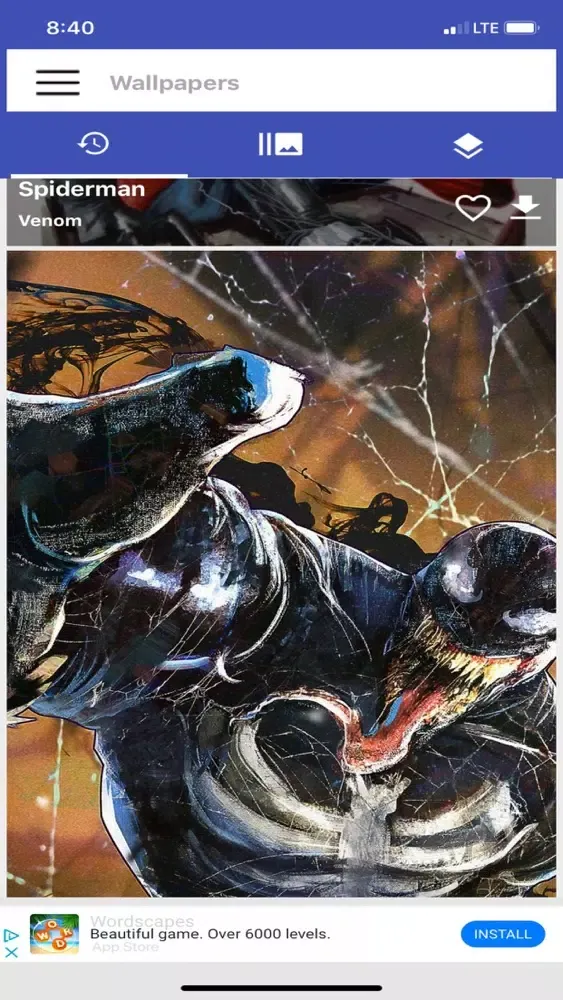 Captures d'écran de Black Webbed Hero Wallpapers