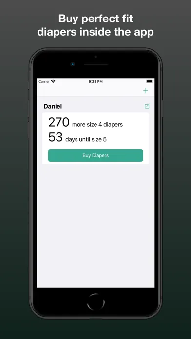 Diaper Alerts for growing baby Screenshots