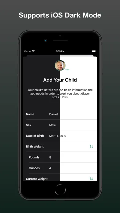Diaper Alerts for growing baby Screenshots