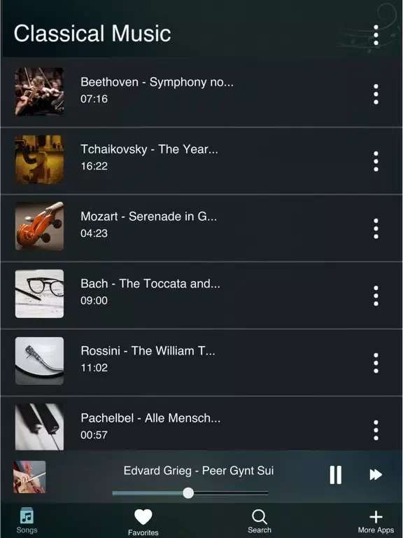 Screenshot di Classical Instrumental Music: Relaxing Sounds iPad 