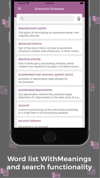 ภาพหน้าจอของ Accounting Dictionary :Offline