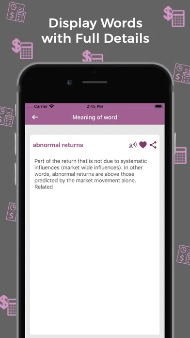 ภาพหน้าจอของ Accounting Dictionary :Offline