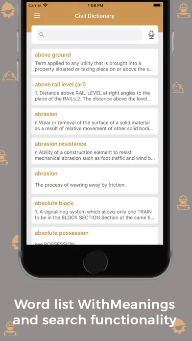 Ảnh chụp màn hình của Civil Dictionary Offline
