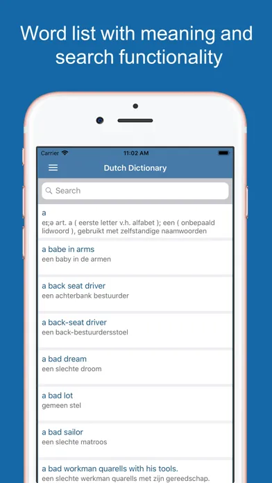 Ảnh chụp màn hình của Dutch Dictionary & Translator