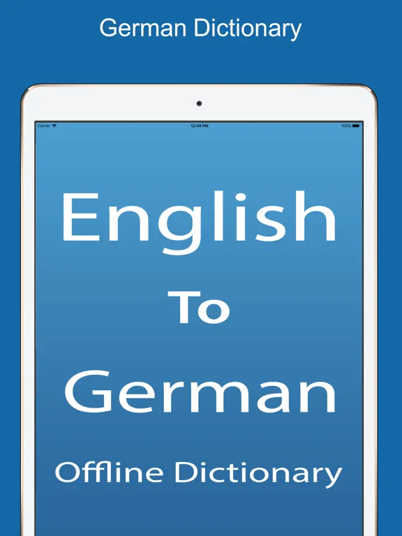 تصاویر German Dictionary - Translator iPad 