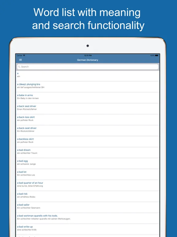 تصاویر German Dictionary - Translator iPad 