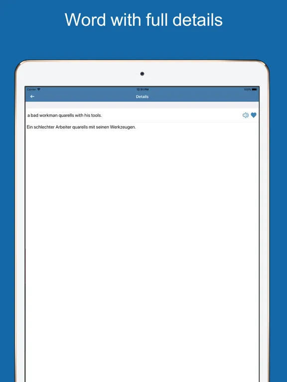 تصاویر German Dictionary - Translator iPad 